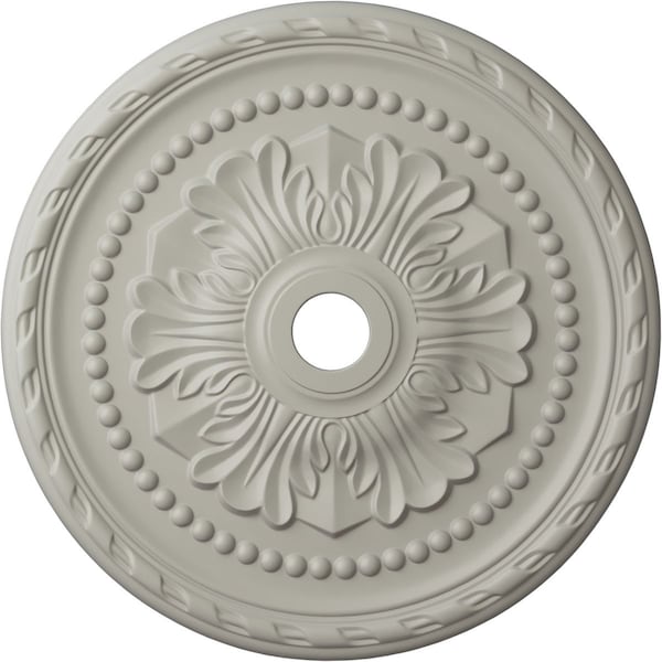 Ekena Millwork Palmetto Ceiling Medallion (Canopies up to 7 5/8"), 31 1/2"OD x 3 5/8"ID x 1 3/4"P, Pot of Cream CM31PMPCF - main